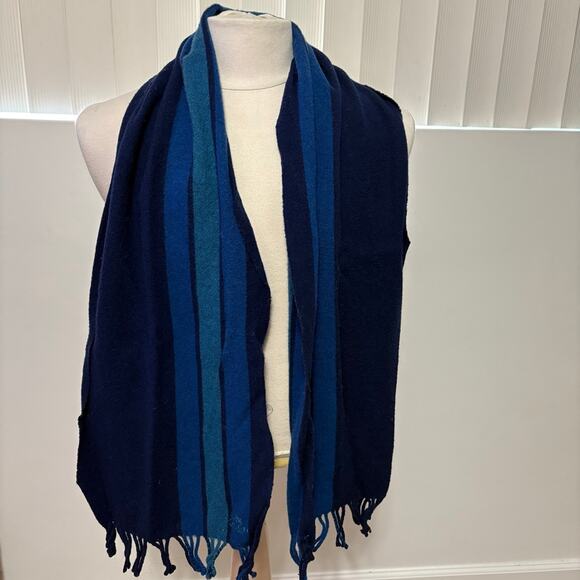 Coach Blue Men's Scarf One Size - Picture 1 of 2